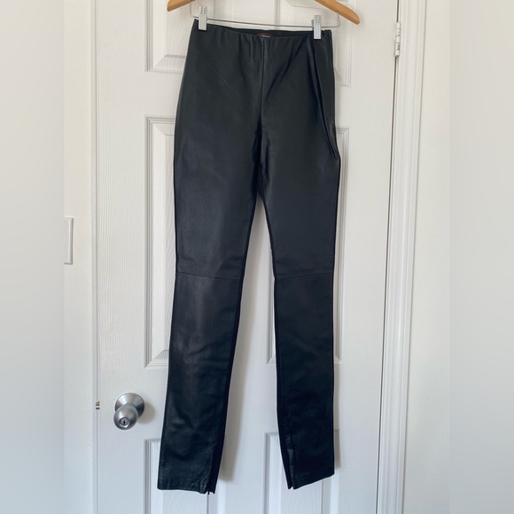 Perfect Danier Leather Front Pants - Picture 1 of 10